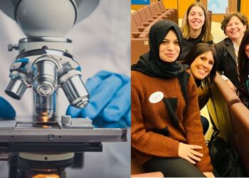 Il team della VUCC-DBT al meeting intermedio del progetto SUS-MIRRI al centro congressi del Consiglio Nazionale delle Ricerche. Da sinistra verso destra: Asma Nawaz, Beatrice Tontini, Elisa Salvetti, Giovanna Felis, Silvia Lampis e Marco Andreolli