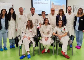 Massimo Franchi e Rossana Di Paola con l’equipe che si occupa di fertilità