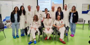 Massimo Franchi e Rossana Di Paola con l’equipe che si occupa di fertilità