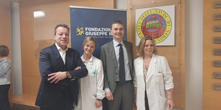 da sinistra: Francesco Manni, Francesca Benedetta Pizzini, Corrado Barbui, Marcella Bellani