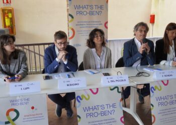 Da sinistra, Irene Lupi, Massimiliano Badino, Lidia del Piccolo, Federico Schena e Michela Nosè
