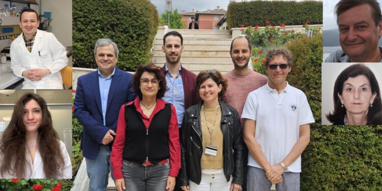 Da sinistra: Cristian Andres Carmona-Carmona, Rossella Franchini, Alejandro Giorgetti, Patricia M.-J. Lievens, Rui P. Ribeiro, Mariarita Bertoldi, Giovanni Bisello, Massimiliano Perduca, Roberta Galavotti e Gianluigi Lunardi