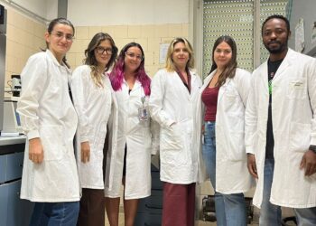 Da sinistra: Annachiara Cabibbo, Roberta Chiarelli, Noemi Cannizzaro, Emanula Bottani, Enrica Cappellozza, Donal Bajia.