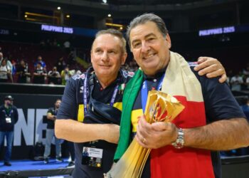 Giuliano Bergamaschi con Fefè De Giorgi