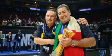 Giuliano Bergamaschi con Fefè De Giorgi