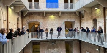 Lo staff di Museion a Santa Marta