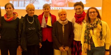 Da sx: Beatrice Taddei Saltini; Giannina Dal Bosco; Francesca Alessandra Taddei Saltini; Agata La Terza; Cinzia Inguanta; Nicoletta Biancardi.