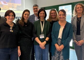 Da sx: Alessandro Farinelli, Francesca Mantese, Francesca del Maso, David Bolzonella, Anna Paola Montagnoli, Francesca Torelli, Michela Rimondini, Elisa Lorenzetto